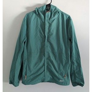 Wellen Wind Shell Rain Jacket Men's Size Large Deep Sea Green Huckberry Coat